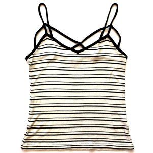 Charlotte Russe Striped Strappy Tank